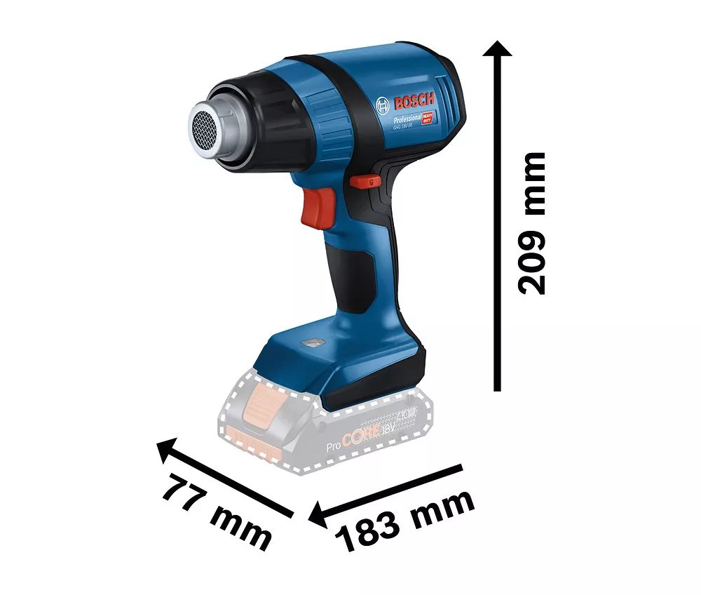 décapeur thermique sans-fil GHG 18V-50 Bosch solo